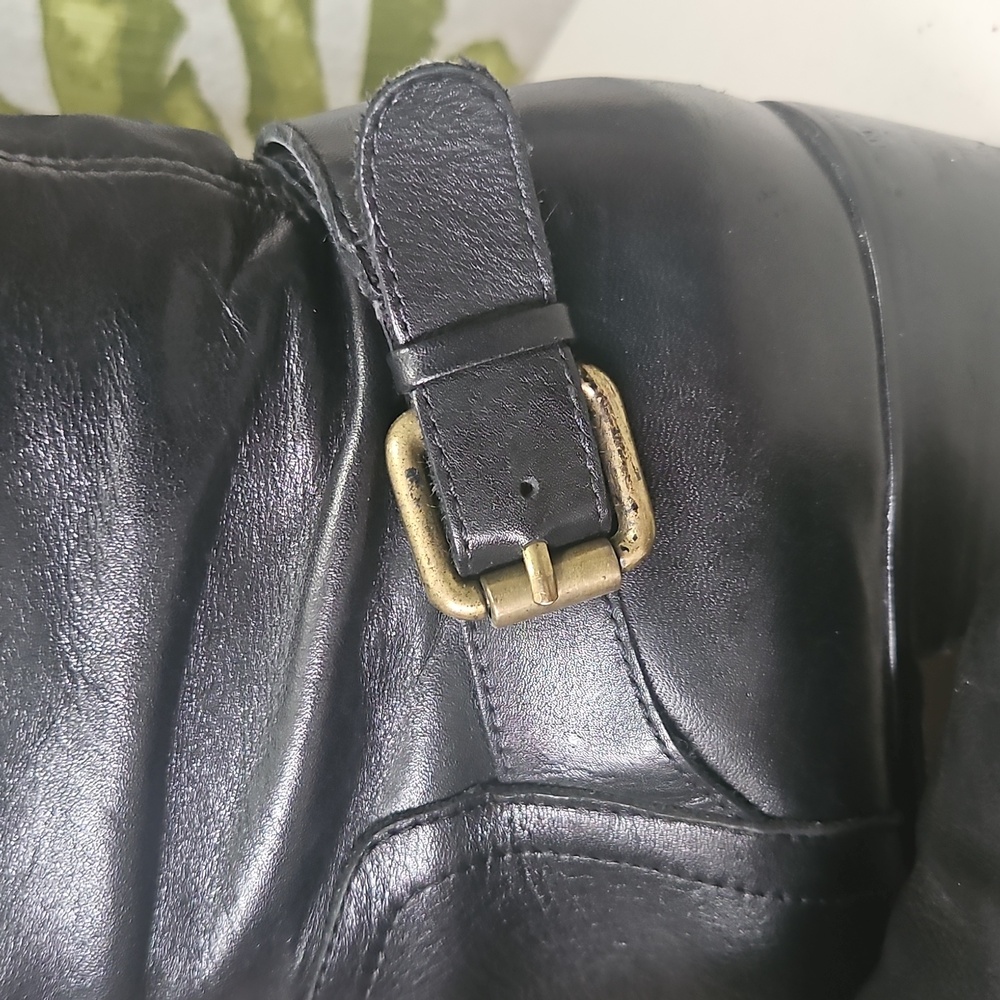 Corso Como Black Leather Boots 1.5" Heel. Buckles Size 9E In Great condition - Picture 14 of 16